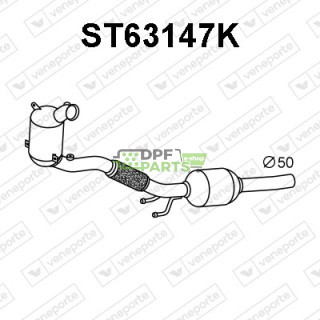 Katalizator AUDI / SEAT / SKODA / VOLKSWAGEN - 5Q0254503GX  