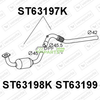 Katalyzátor SEAT / VOLKSWAGEN - 6K0253060GX 6Q0253060GX 6Q0253600GX