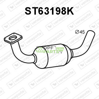 Katalizator SEAT / VOLKSWAGEN - 6K0253060GX 6Q0253060GX 6Q0253600GX