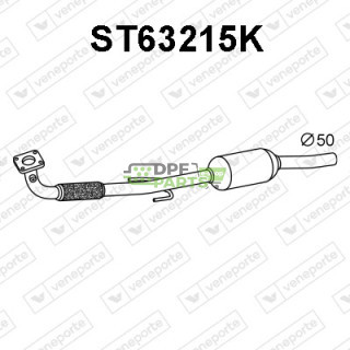 Katalizator SEAT / VOLKSWAGEN - 6K0253208JX 6N0253053RX 6N0253058HV