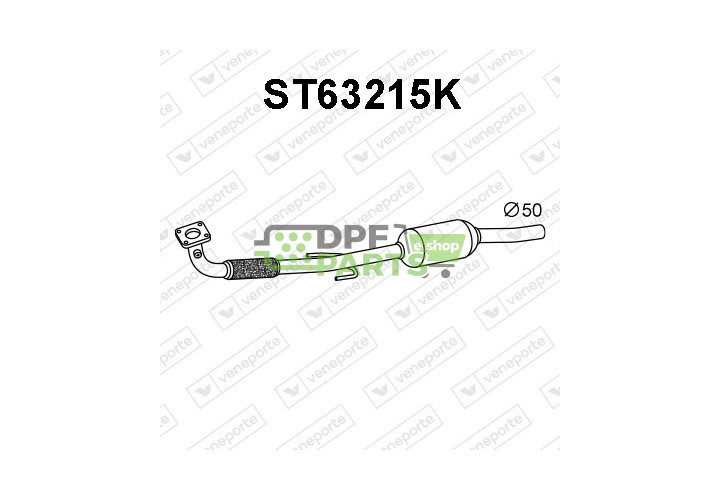 Katalyzátor SEAT / VOLKSWAGEN - 6K0253208JX 6N0253053RX 6N0253058HV