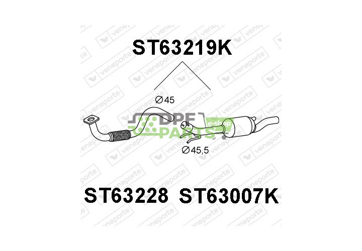 Katalyzátor SEAT / VOLKSWAGEN - 6K0253058NV 6K0253058NX 6K0253058RV