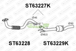 Katalizator SEAT / VOLKSWAGEN - 6K0253058QV 6K0253058QX 6K0253208EG