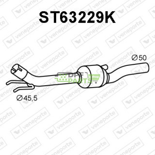 Katalizator SEAT / VOLKSWAGEN - 6K0253058QV 6K0253058QX 6K0253208EG