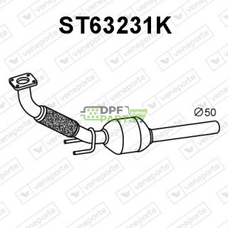 Katalizator SEAT / VOLKSWAGEN - 6K0253060AV 6K0253060AX 6K0253060BV