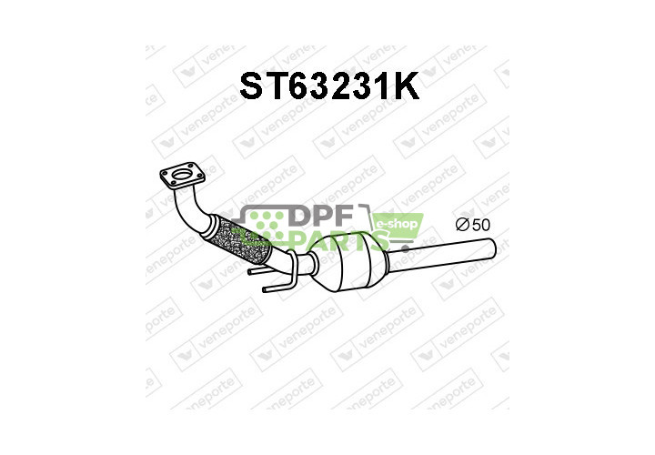 Katalizator SEAT / VOLKSWAGEN - 6K0253060AV 6K0253060AX 6K0253060BV