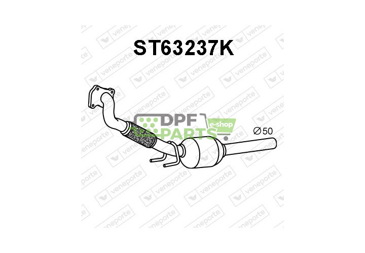 Katalizator SEAT / VOLKSWAGEN - 1H0253058DV 1H0253058DX 1H025358DX