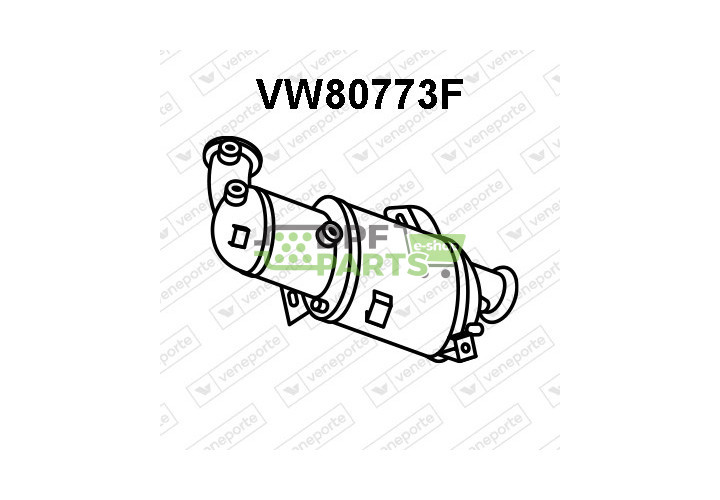 Filtry pevných částic DPF VOLKSWAGEN - 7E0254700BX 7E0254700CX 7E0254700DX