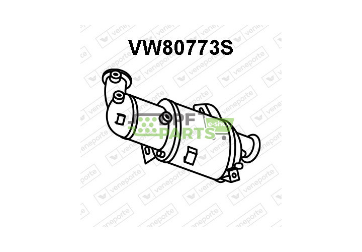 Filtry pevných částic DPF VOLKSWAGEN - 7E0254700BX 7E0254700CX 7E0254700DX