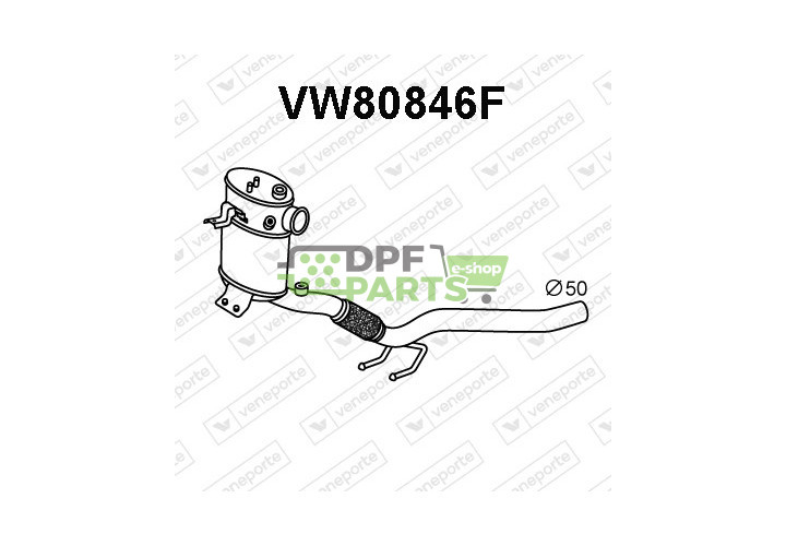 Filtry pevných částic DPF AUDI / SEAT / SKODA / VOLKSWAGEN - 6R0254700EX JZW254702X 