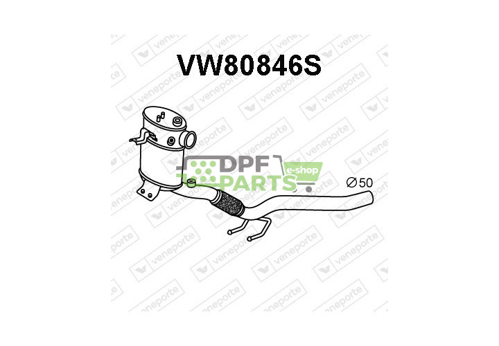 Filtry pevných částic DPF AUDI / SEAT / SKODA / VOLKSWAGEN - 6R0254700EX JZW254702X