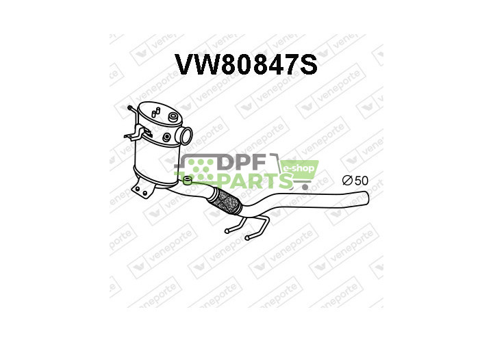 Filtry pevných částic DPF AUDI / SEAT / SKODA / VOLKSWAGEN - 6R0254700MX JZW254702AX