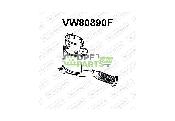 Filtry pevných částic DPF SEAT / VOLKSWAGEN - 7N0253053BX  