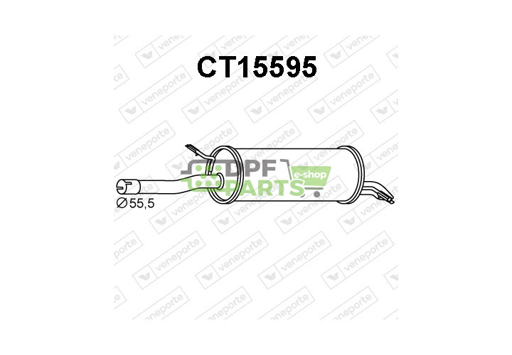 Tlumič CITROËN - 1726KR 1726LH 1726RS