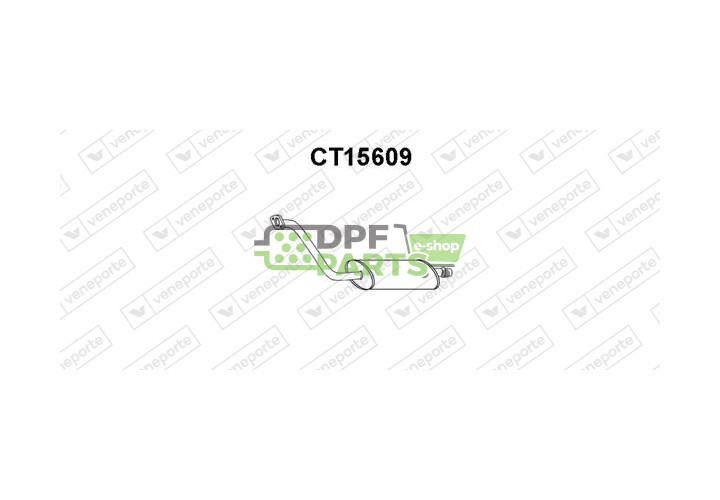 Tlumič CITROËN / PEUGEOT - 1705QN 170612 9809878780