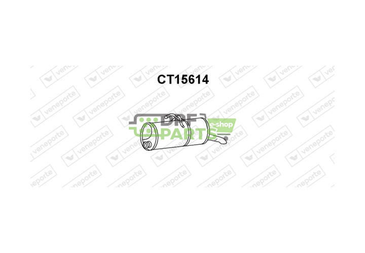 Tlumič CITROËN / PEUGEOT - 1726KG 1726QV 1726VF