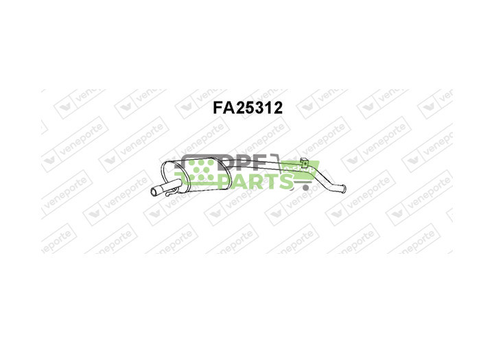 Tlumič FIAT - 50030018 7550338 7550388