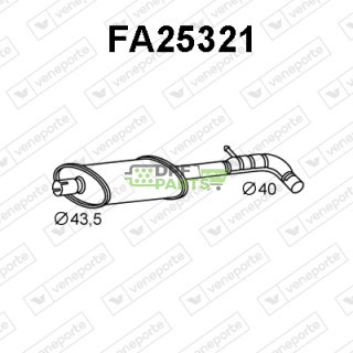 Tlumič FIAT - 46454339 46472293 71754924