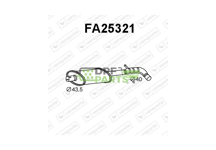 Tlumič FIAT - 46454339 46472293 71754924