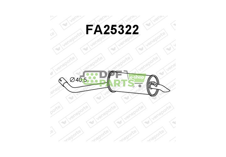 Tlumič FIAT - 46454339 46472293 71716105