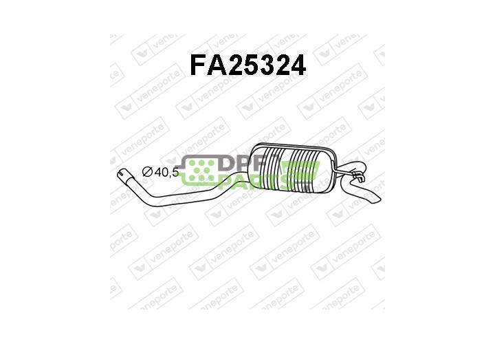 Tlumič FIAT - 46417821 46444035 46480453