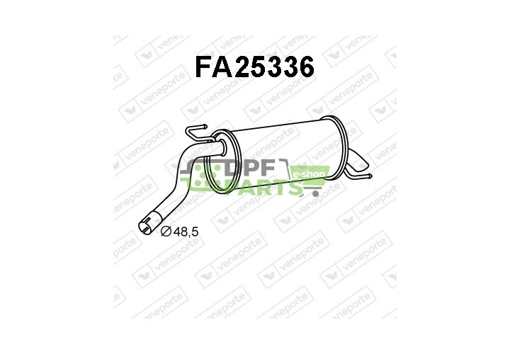 Tlumič FIAT - 51939613 51962959