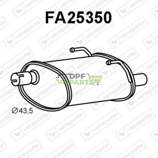 Tlumič FIAT / FORD - 1796254 2028055 46817652