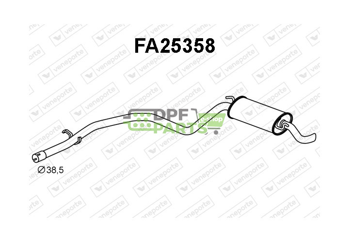 Tlumič FIAT - 46521908 46559847