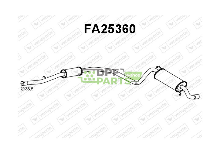 Tlumič FIAT - 46521913 46559845