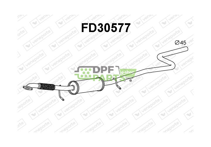 Tlumič FORD / MAZDA - 1140451 1141451 1144512