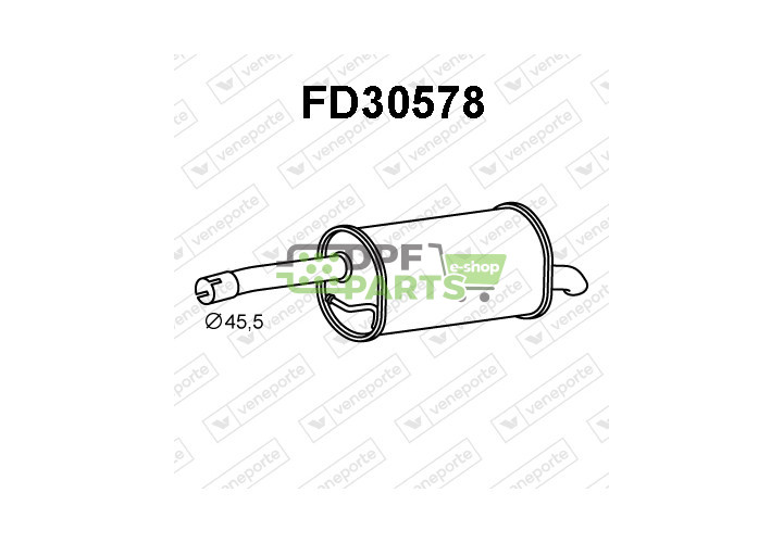 Tlumič FORD / MAZDA - 1140462 1141308 1151165