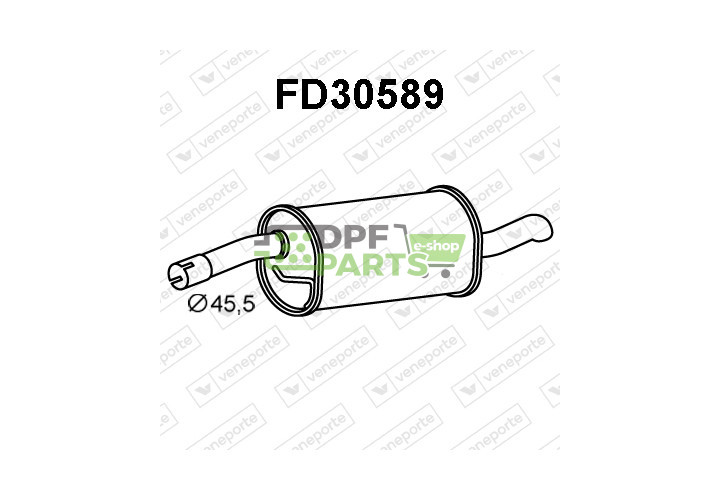 Tlumič FORD - 1207458 1221221 1230562