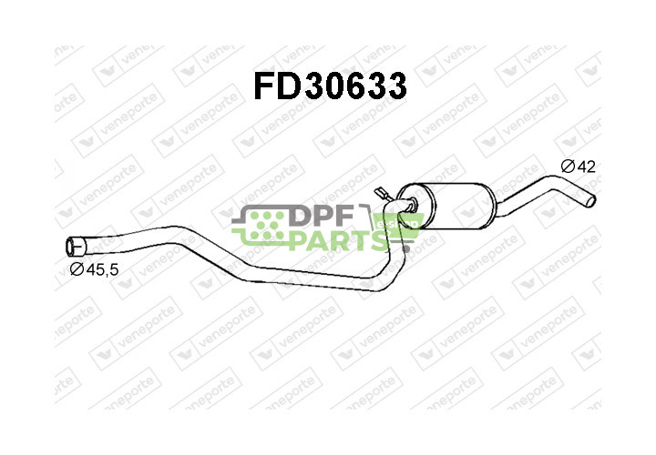 Tlumič FORD - 1018852 1030391 1030409