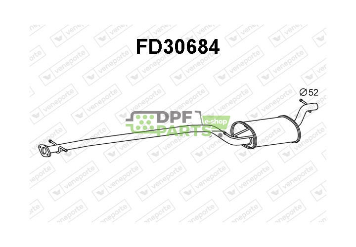 Tlumič FORD - 1067791 1121574 1459446