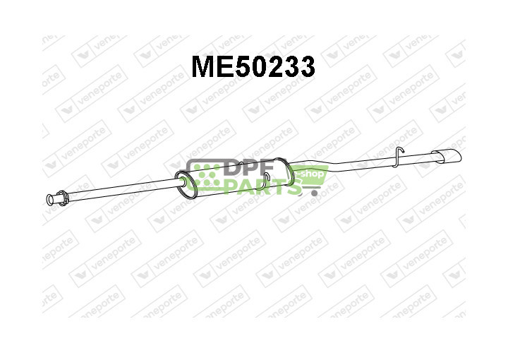 Tlumič MERCEDES - 1684902421 1684902521 