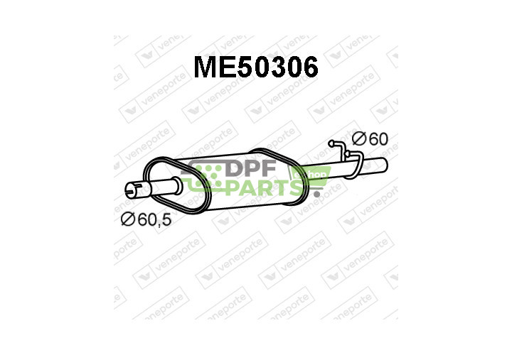 Tlumič MERCEDES - 6904907719 6904907819 9014901819