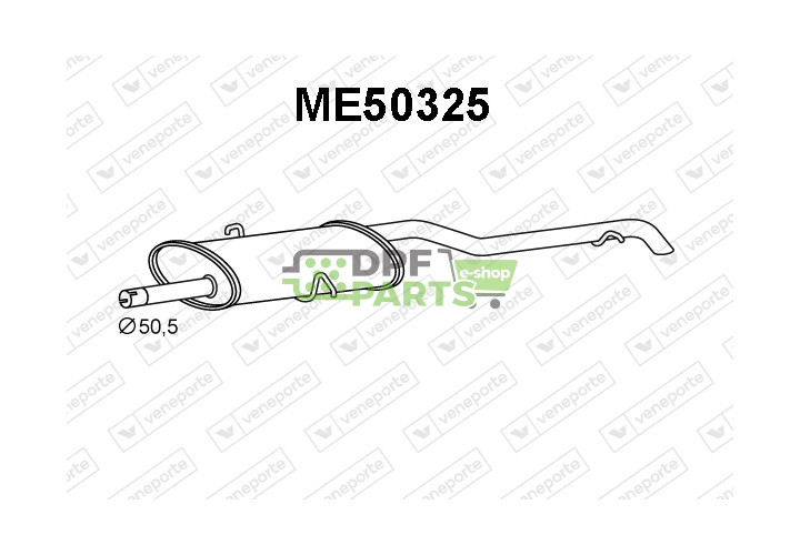Tlumič MERCEDES - 1684902021