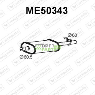 Tlumič MERCEDES - 9014900719 9014901219 9014901319