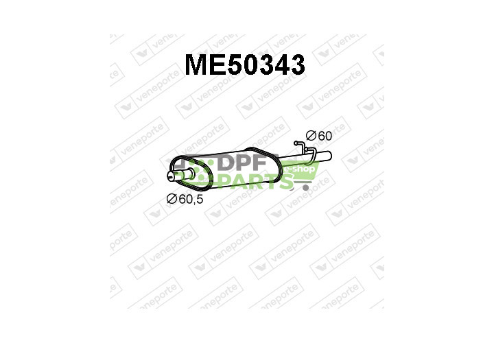 Tlumič MERCEDES - 9014900719 9014901219 9014901319
