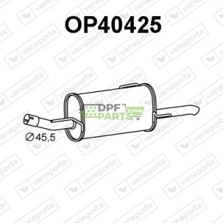 Tlumič OPEL / VAUXHALL - 24422987 5852050 5852092