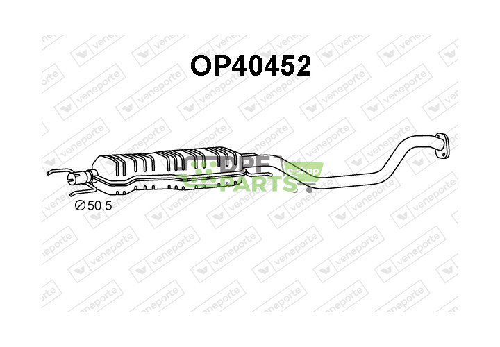 Tlumič OPEL / VAUXHALL - 24423020 24424772 5852071