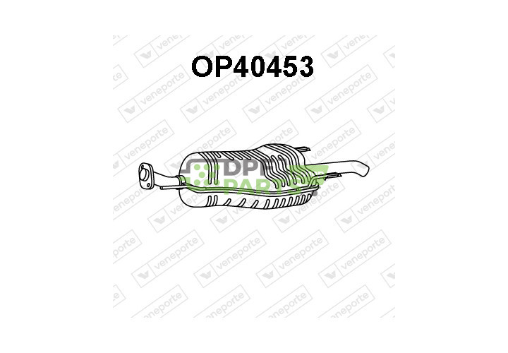 Tlumič OPEL / VAUXHALL - 13183204 13183205 13183206