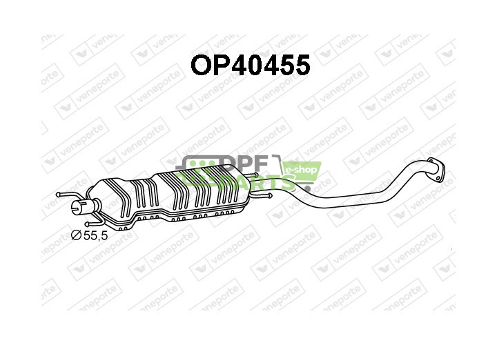 Tlumič OPEL / VAUXHALL - 24436127 5852072 5852132