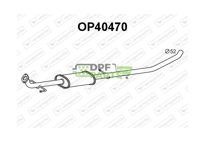 Tlumič CHEVROLET / OPEL / VAUXHALL - 42490988 42663968 854712