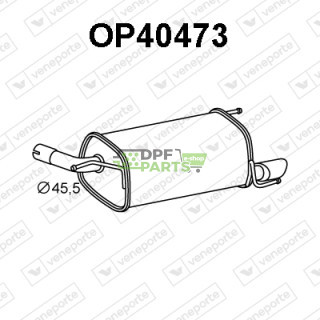 Tlumič OPEL / VAUXHALL - 13122316 13122711 13126165