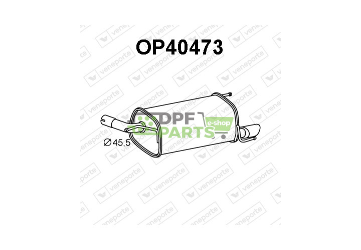 Tlumič OPEL / VAUXHALL - 13122316 13122711 13126165