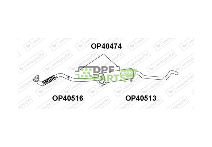 Tlumič OPEL / VAUXHALL - 5852126 9129944 