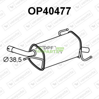 Tlumič OPEL / VAUXHALL - 5852121 9129831 