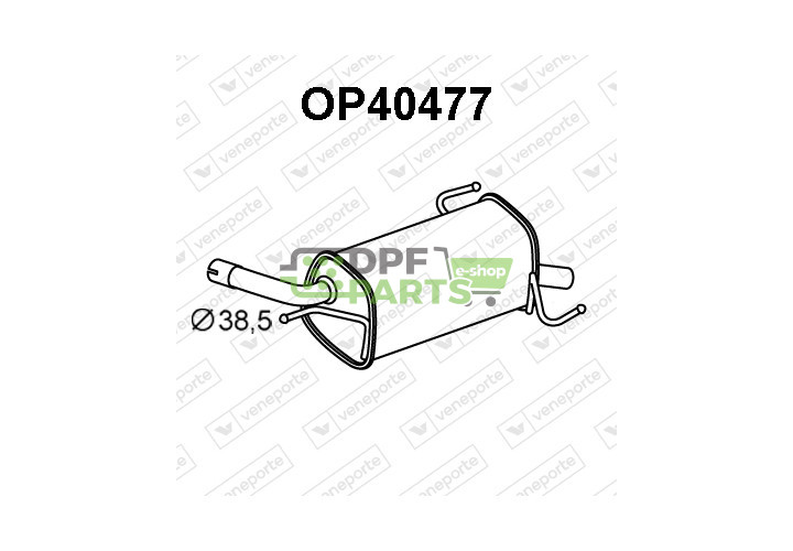 Tlumič OPEL / VAUXHALL - 5852121 9129831 