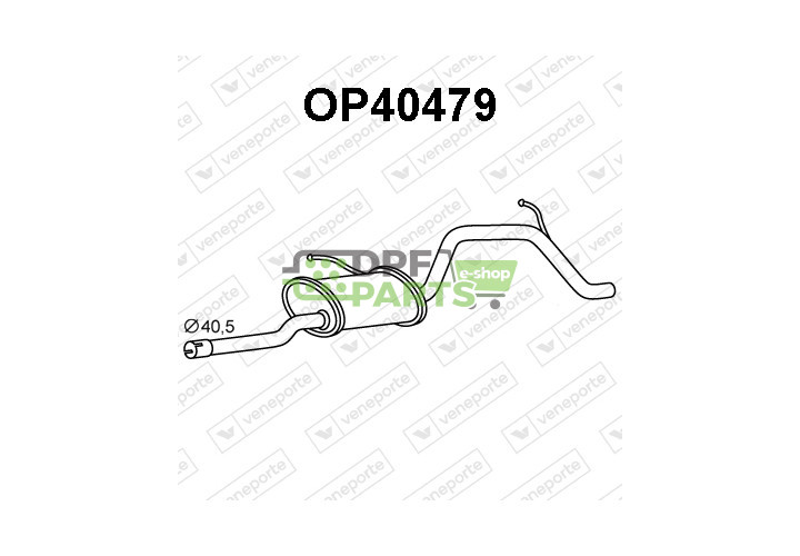Tlumič OPEL / VAUXHALL - 24430562 5852149 